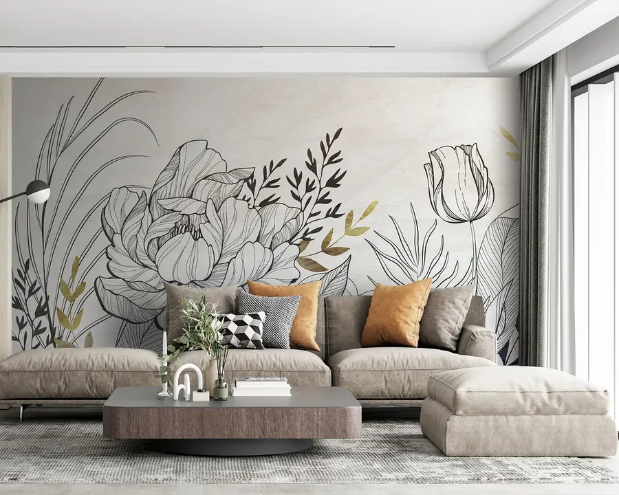 fotószőnyeg virág lombozat u94307