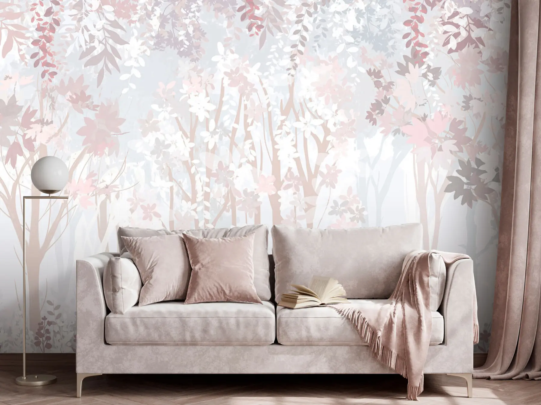 fotószőnyeg Csodálatos varázslatos erdő u94171