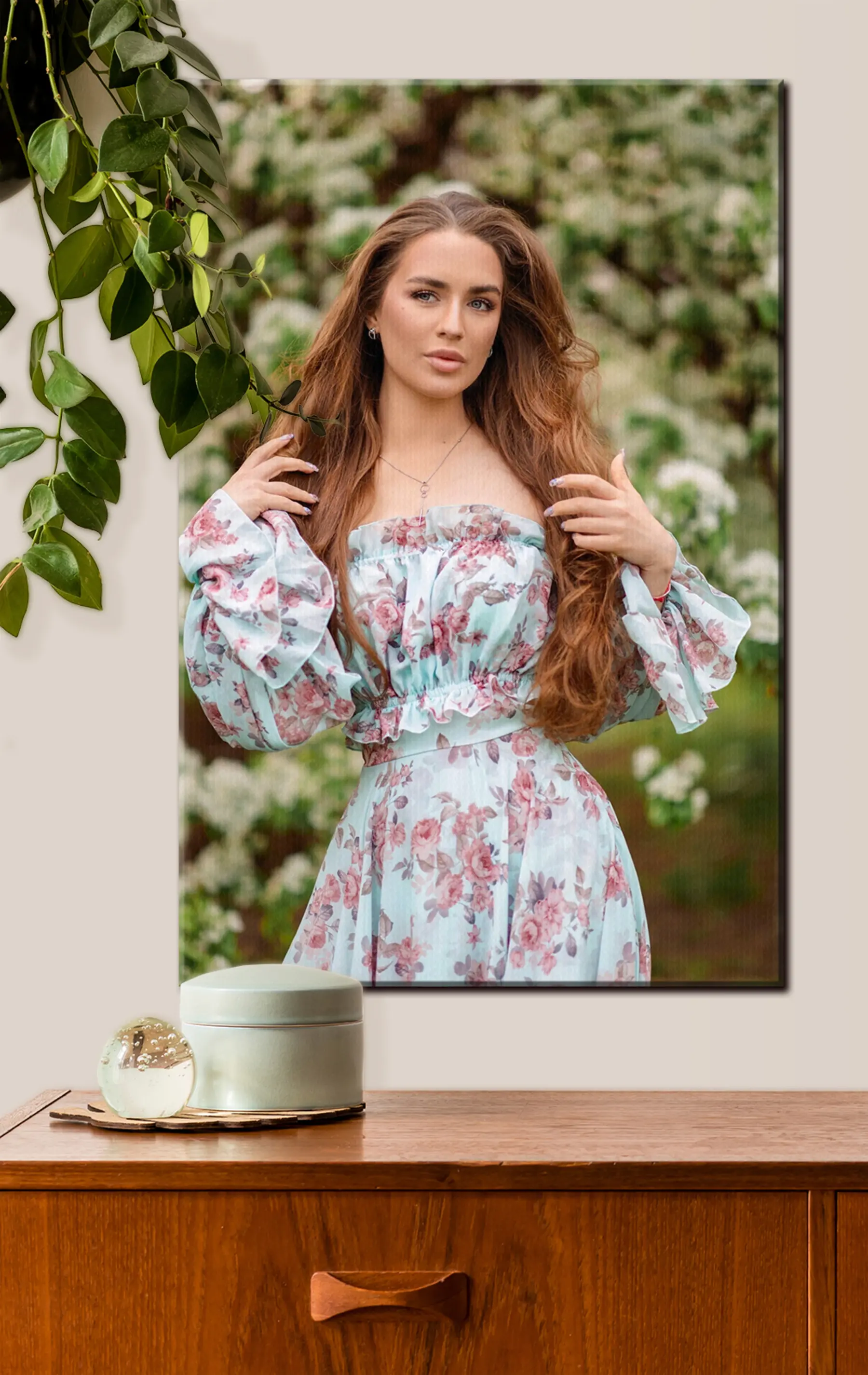 fotótapéta Növény, ruha és ujj s33146