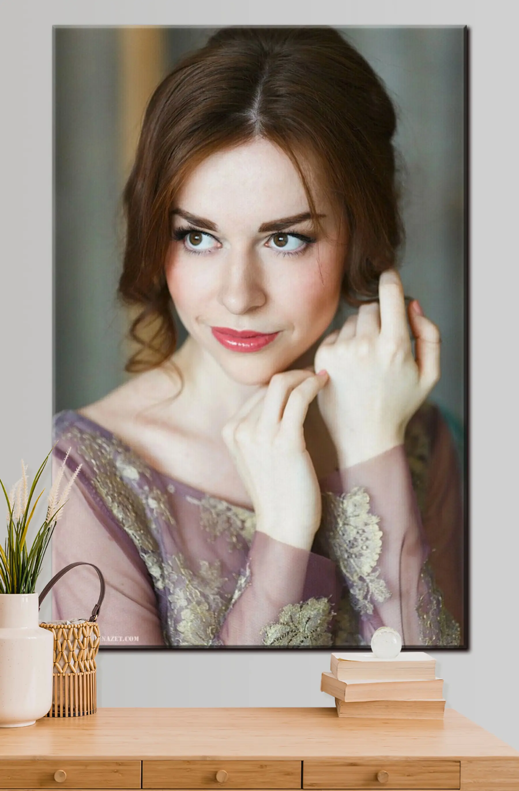 fotótapéta Arc, haj és ajak s33196