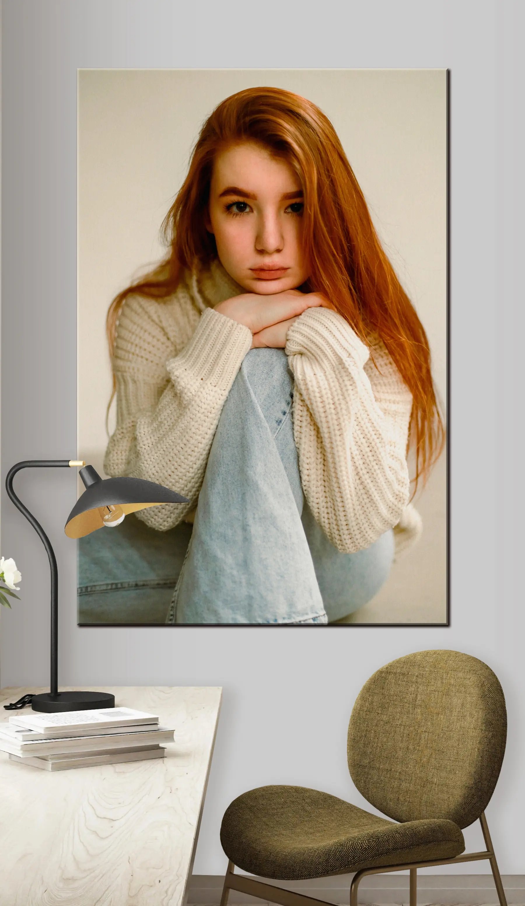 fotótapéta Szemöldök, szempilla és ujjbegy s33262