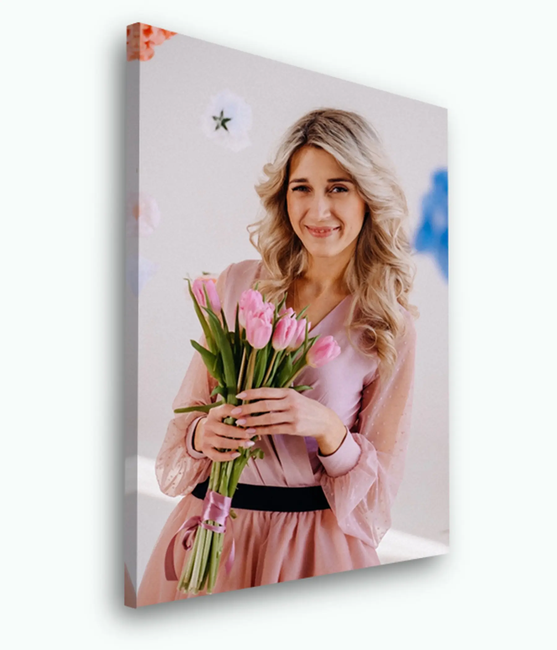 fotótapéta Mosoly, narancs és ruha s33408