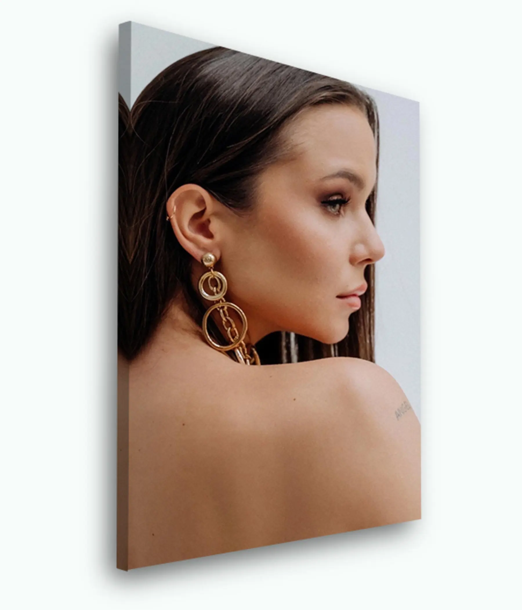 fotótapéta Haj, váll és szempilla s33427