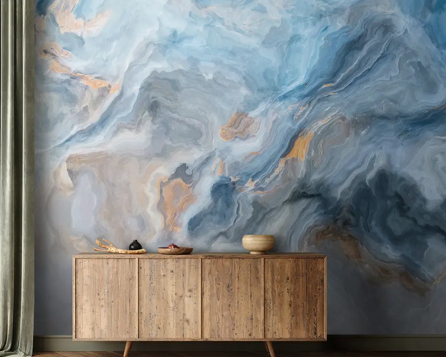 fotószőnyeg Kék márvány u95540