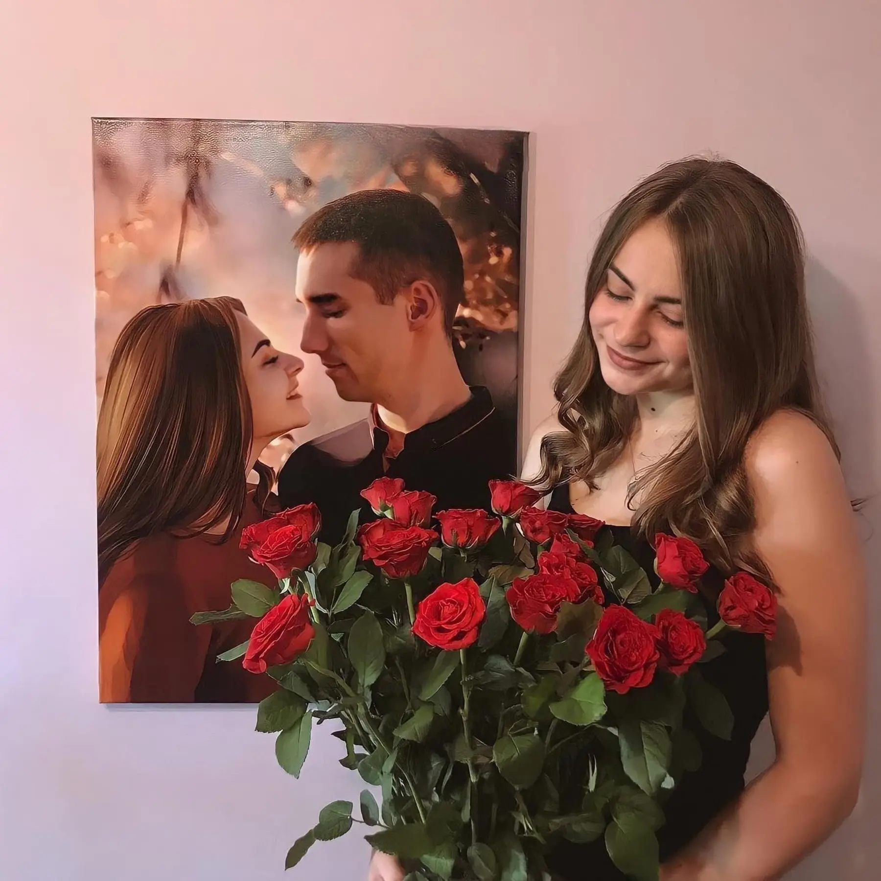 fotótapéta Portré készítése akvarellel fényképről s34655