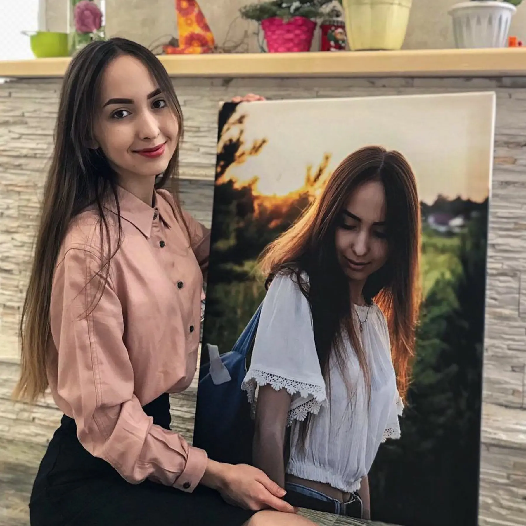 fotótapéta Portré vászonra s34674