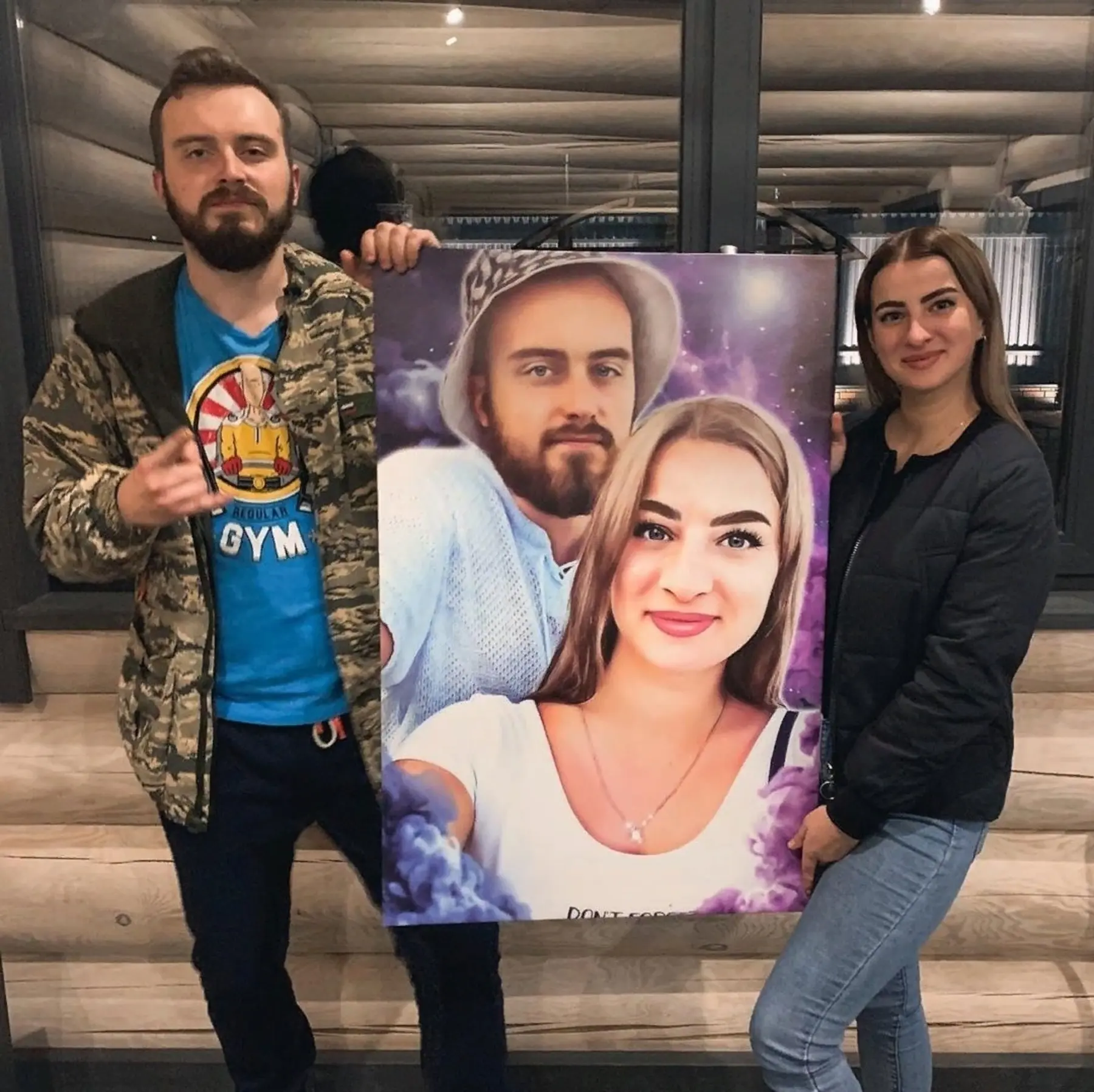 fotótapéta Portré vászonra s34684