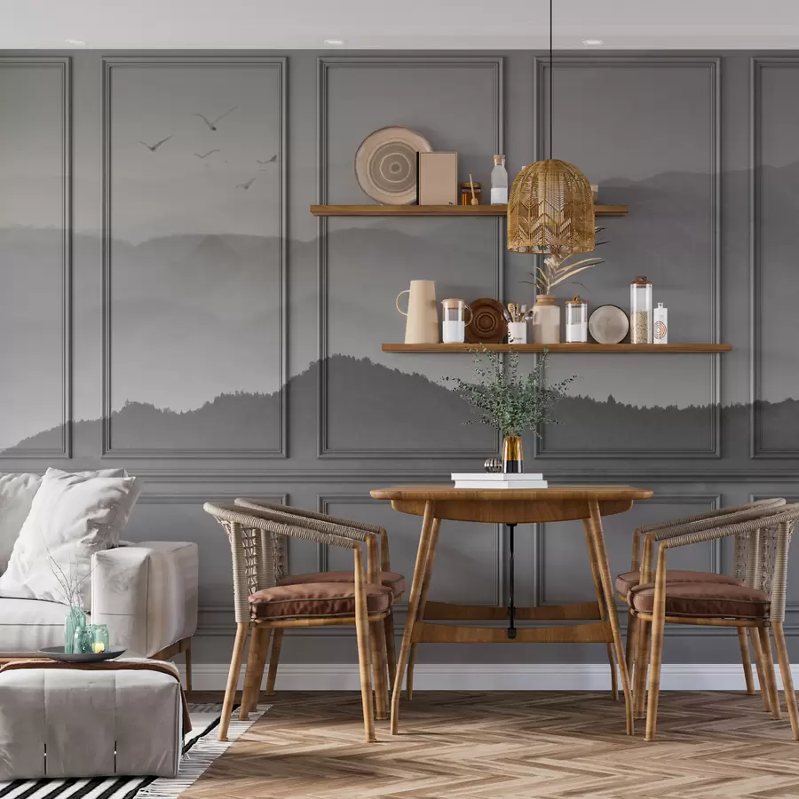 fotószőnyeg Nagy ázsiai hegyek klasszikus paneleken u96154