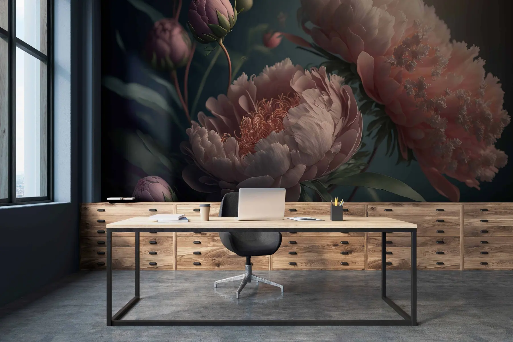 fotószőnyeg Alkonyat virágai u96633