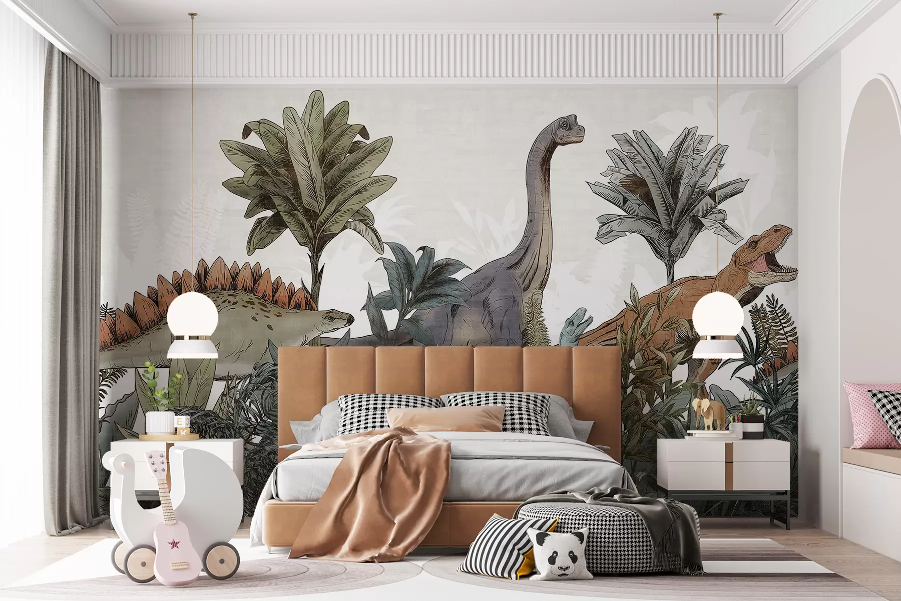 fotószőnyeg Nagy dinoszauruszok parkja u96938