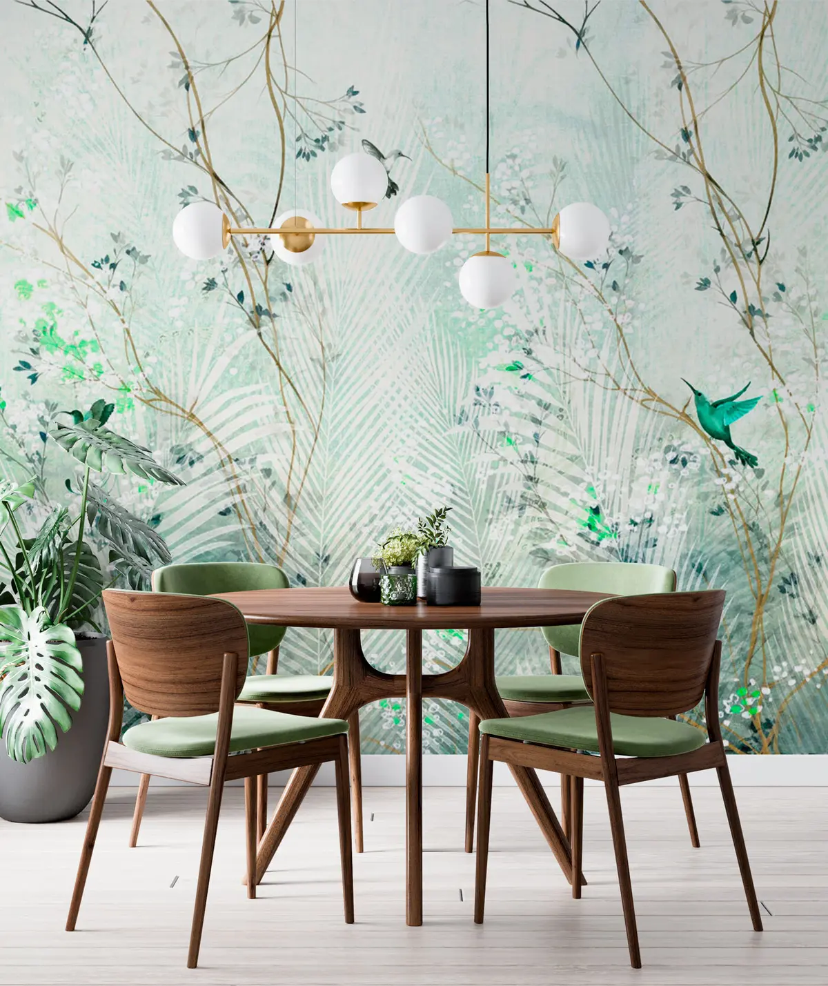 fotószőnyeg Kolibri a kertben u97048