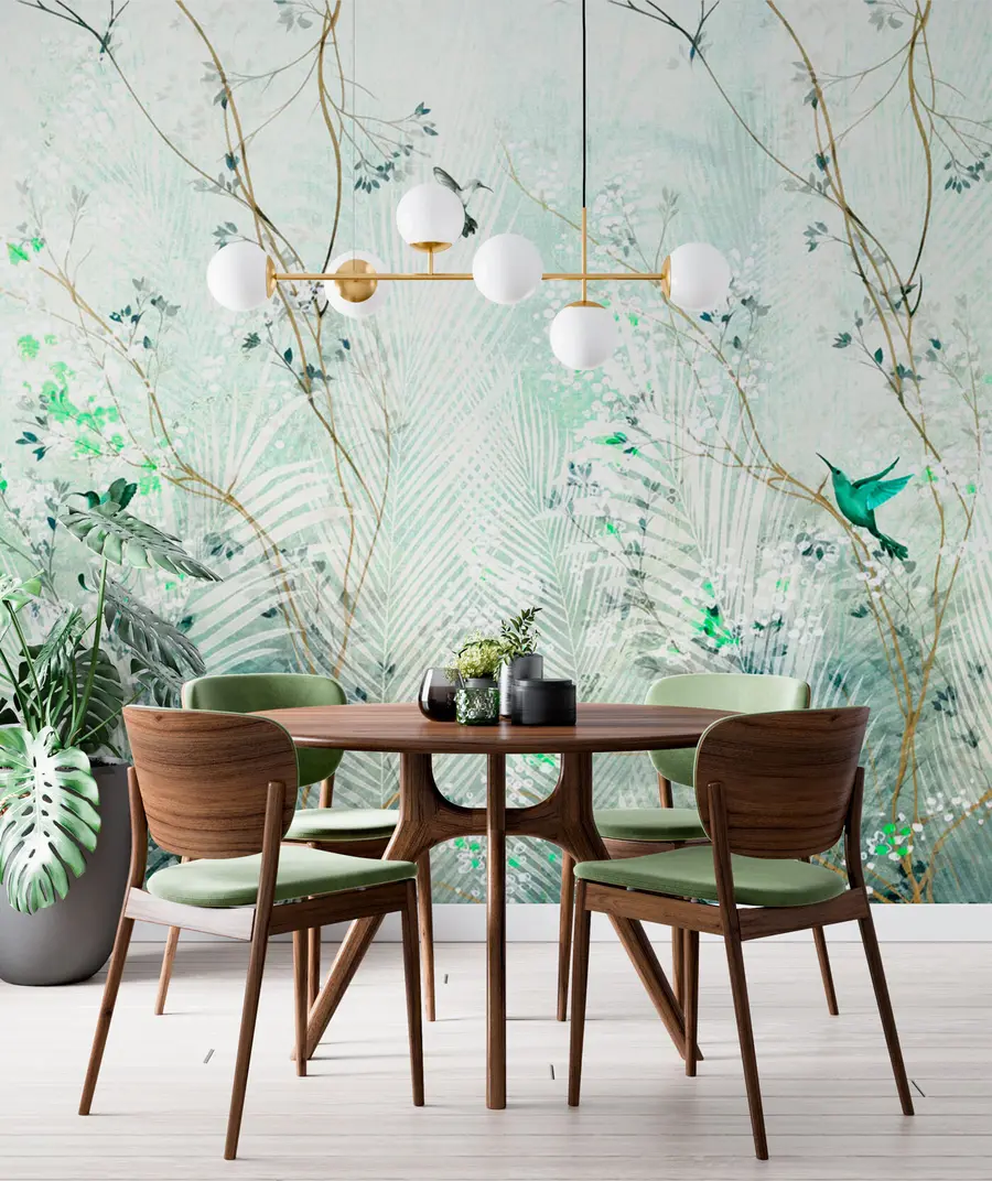 fotószőnyeg Kolibri a kertben u97048