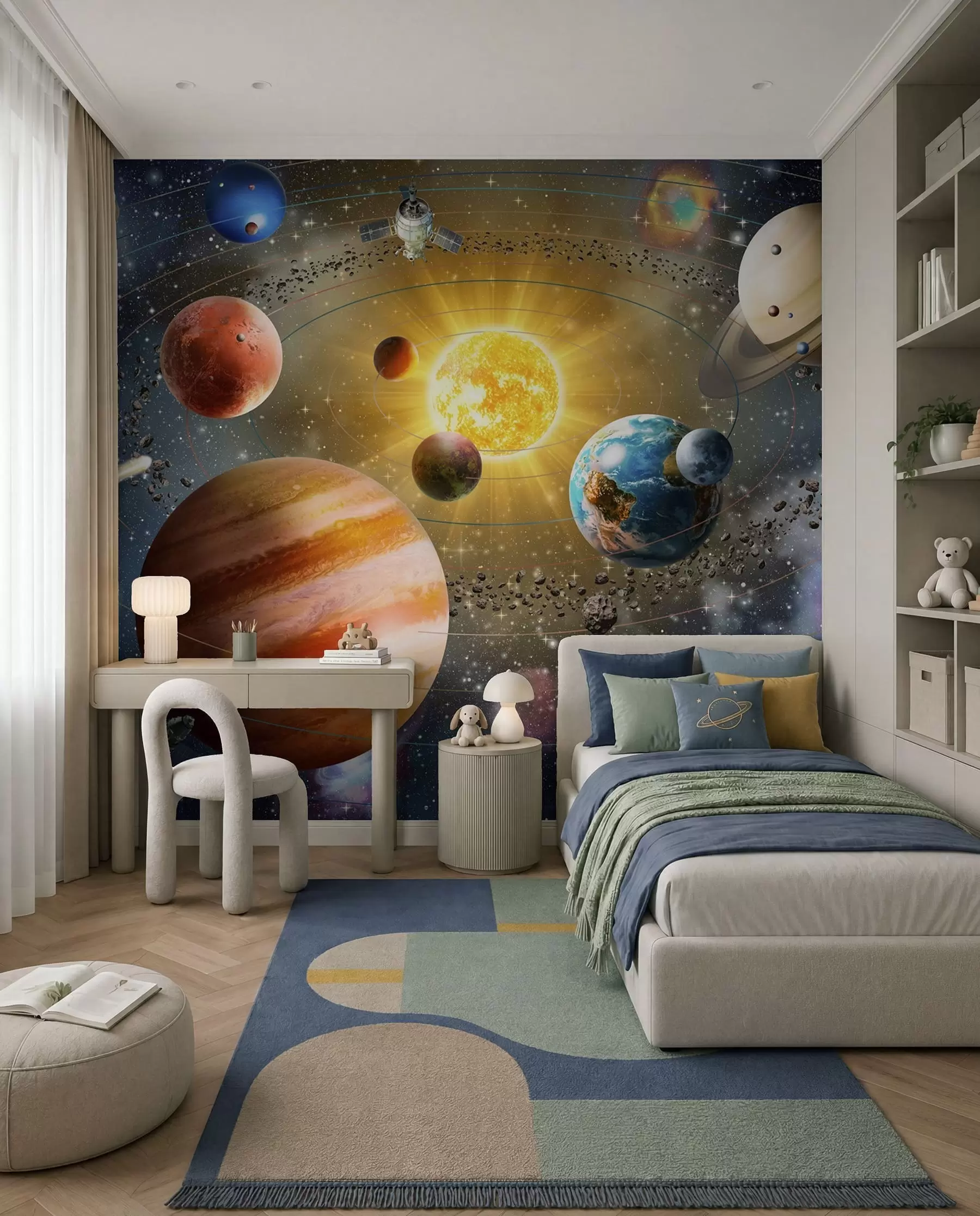 fotószőnyeg Utazás a bolygók között u97222