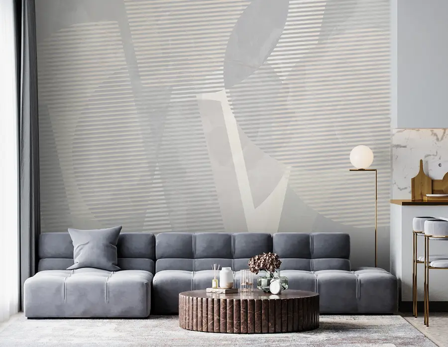 fotószőnyeg Geometriai absztrakció márvány alapon pasztell színekben u95373