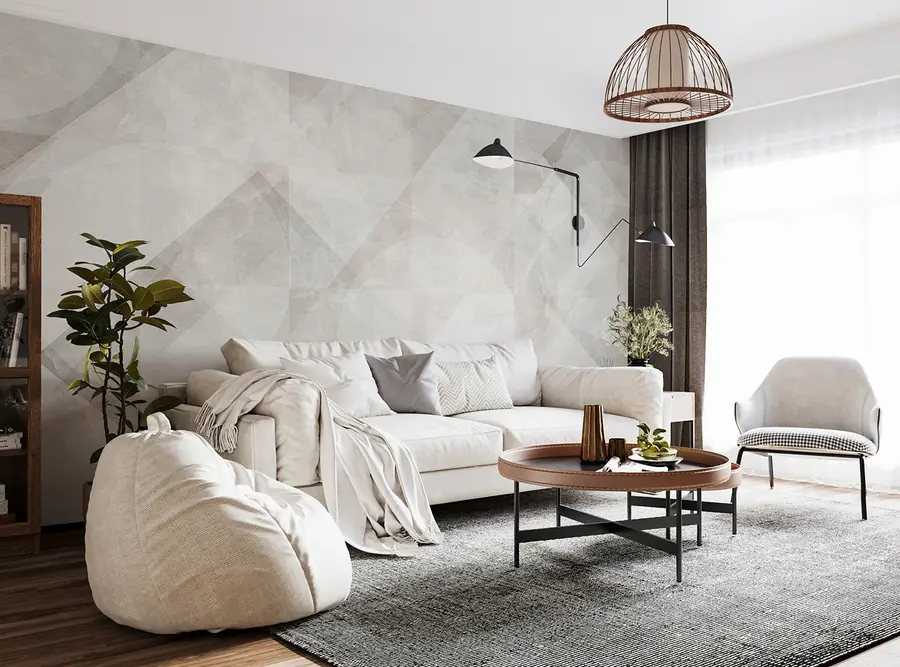 fotószőnyeg Geometriai absztrakció márvány alapon pasztell színekben u97269