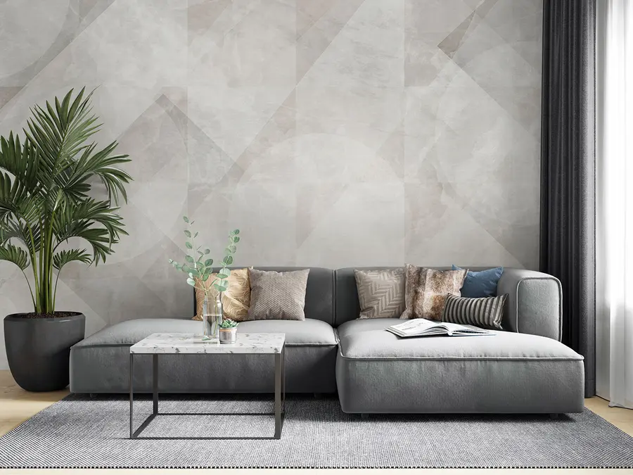 fotószőnyeg Geometriai absztrakció márvány alapon pasztell színekben u97269