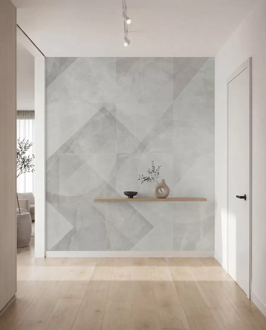 fotószőnyeg Geometriai absztrakció márvány alapon pasztell színekben u97269
