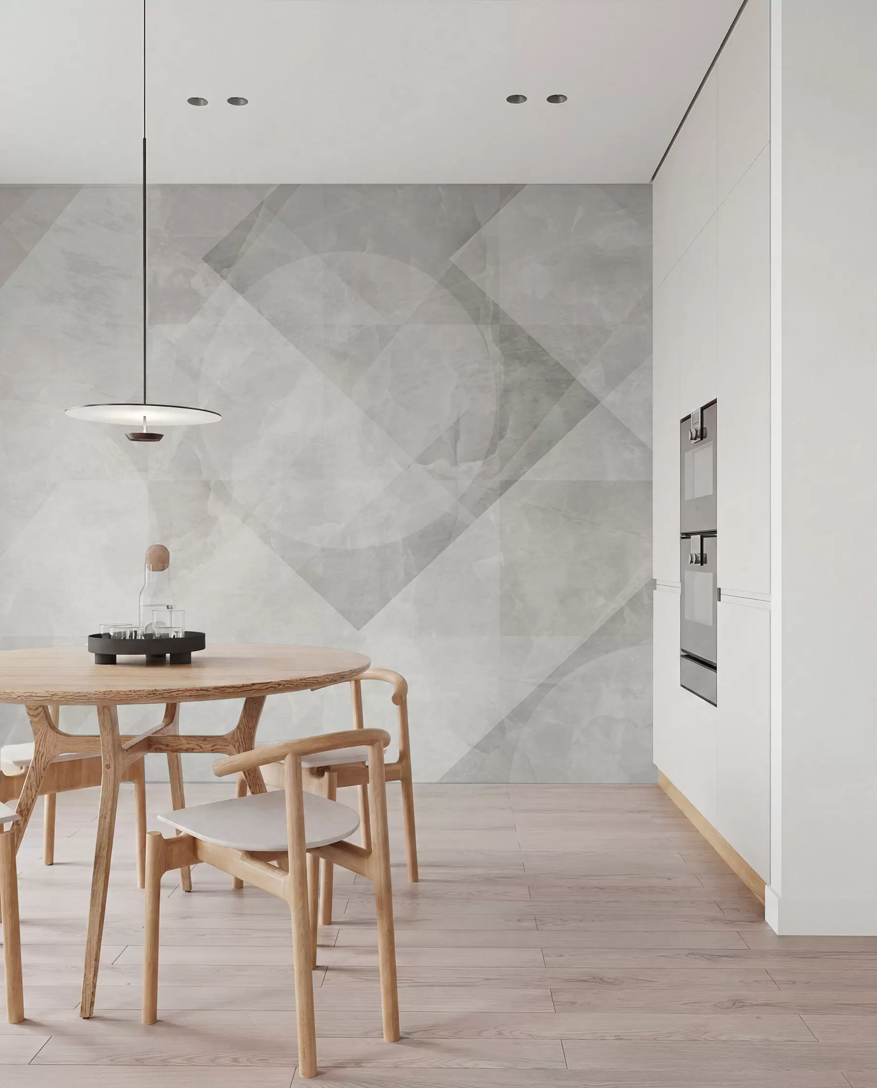 fotószőnyeg Geometriai absztrakció márvány alapon pasztell színekben u97269
