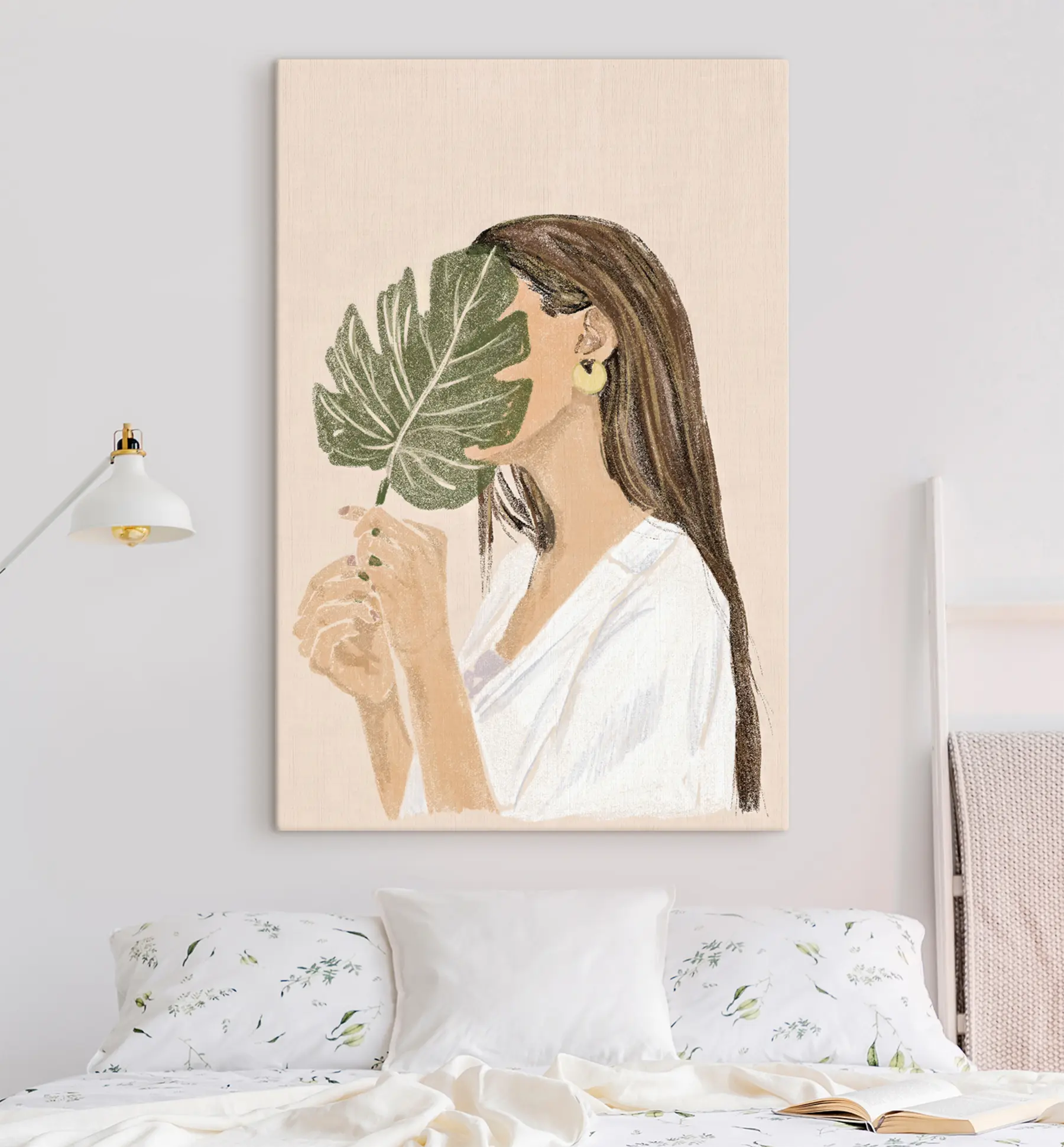 fotószőnyeg Absztrakt nő portré boho stílusban s35800