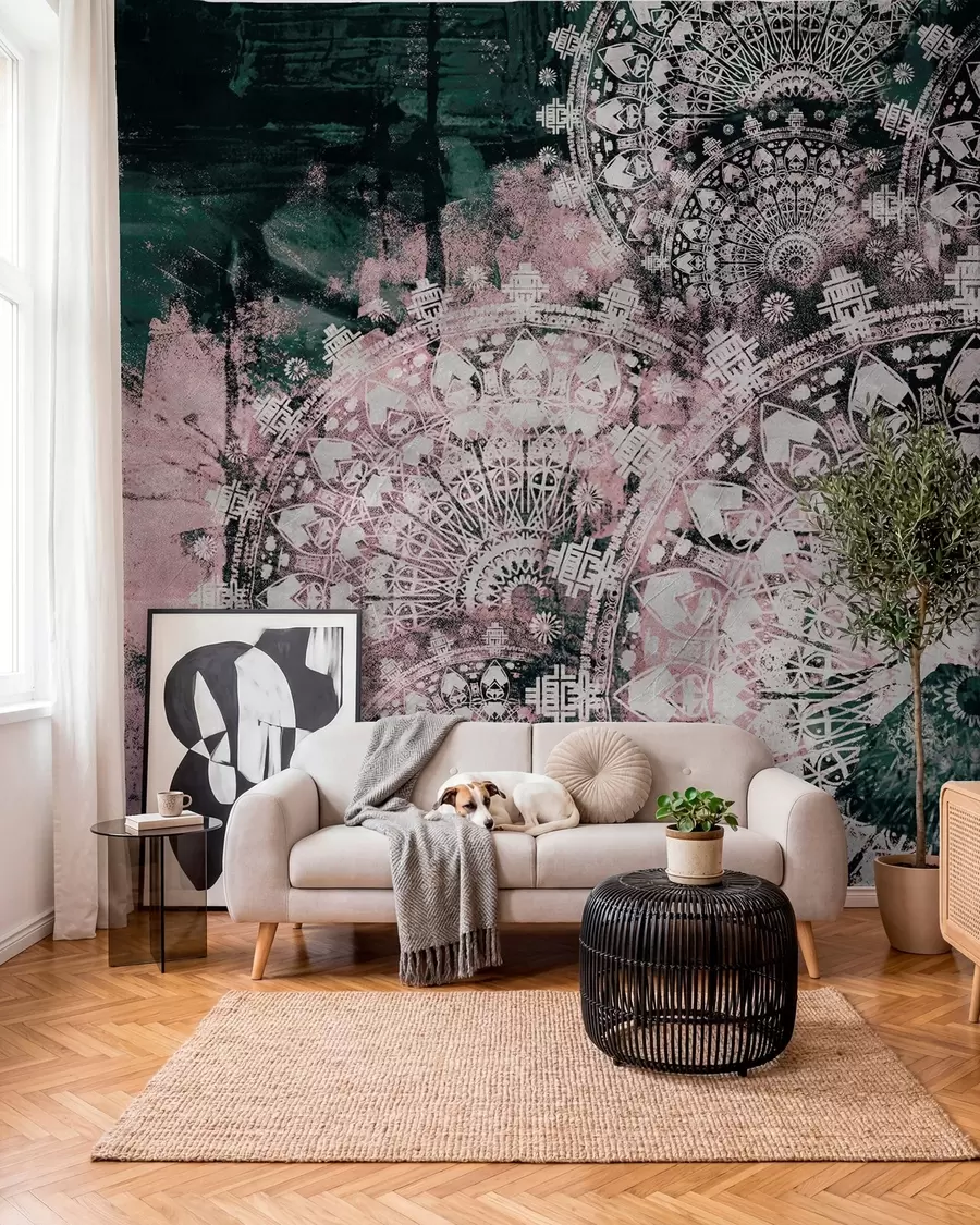 fotószőnyeg Mandala rózsaszín patinával u93958v2