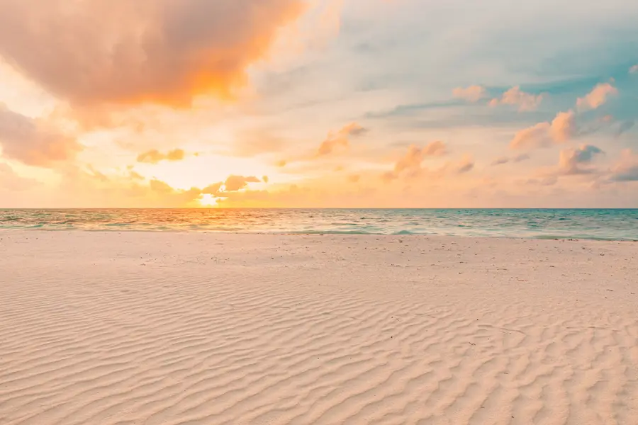 fotószőnyeg Strand fehér homok tenger és hullámok u97894