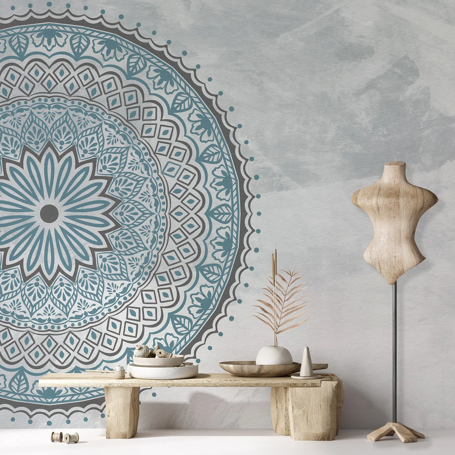 fotószőnyeg Türkiz mandala u98495v2