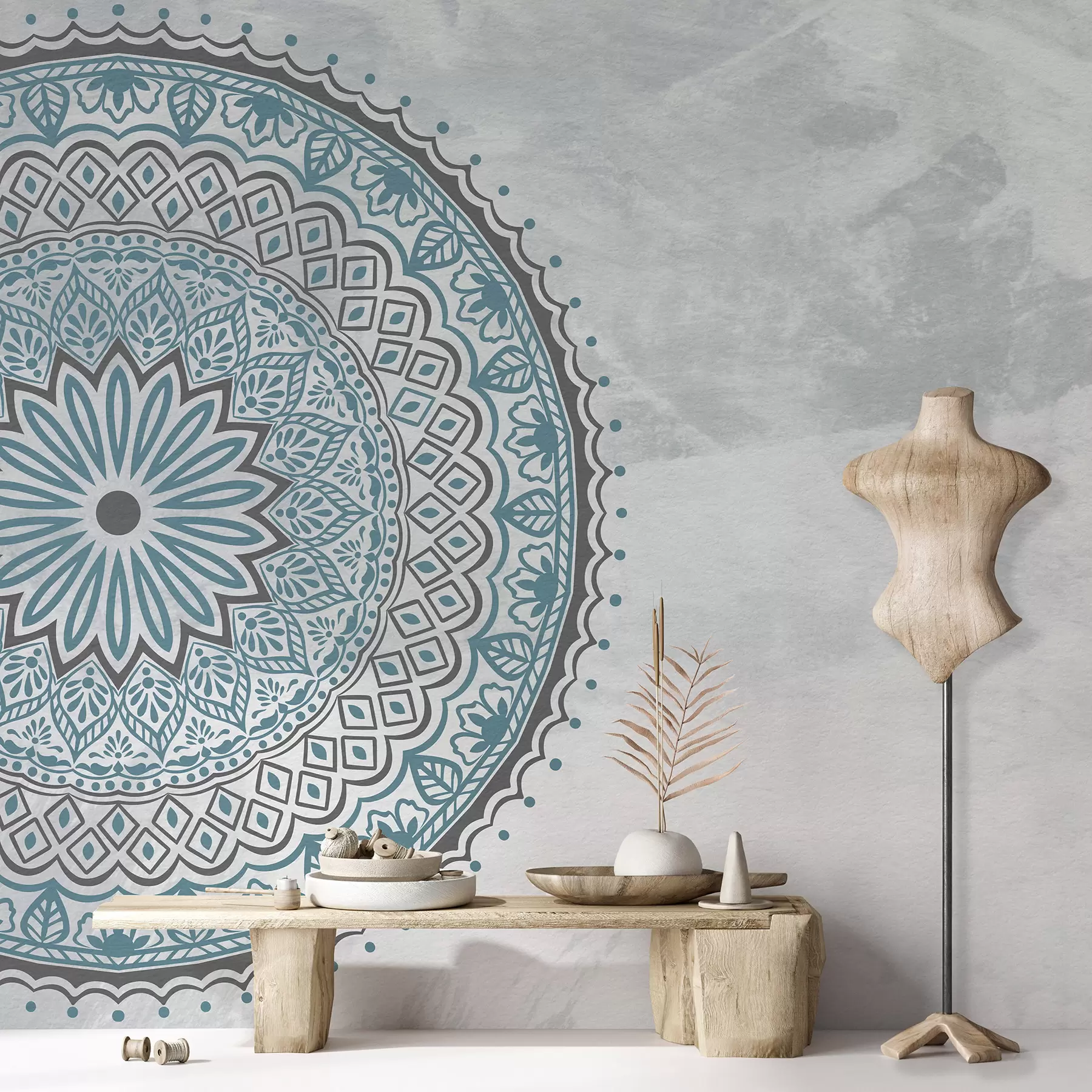 fotószőnyeg Türkiz mandala u98495v2