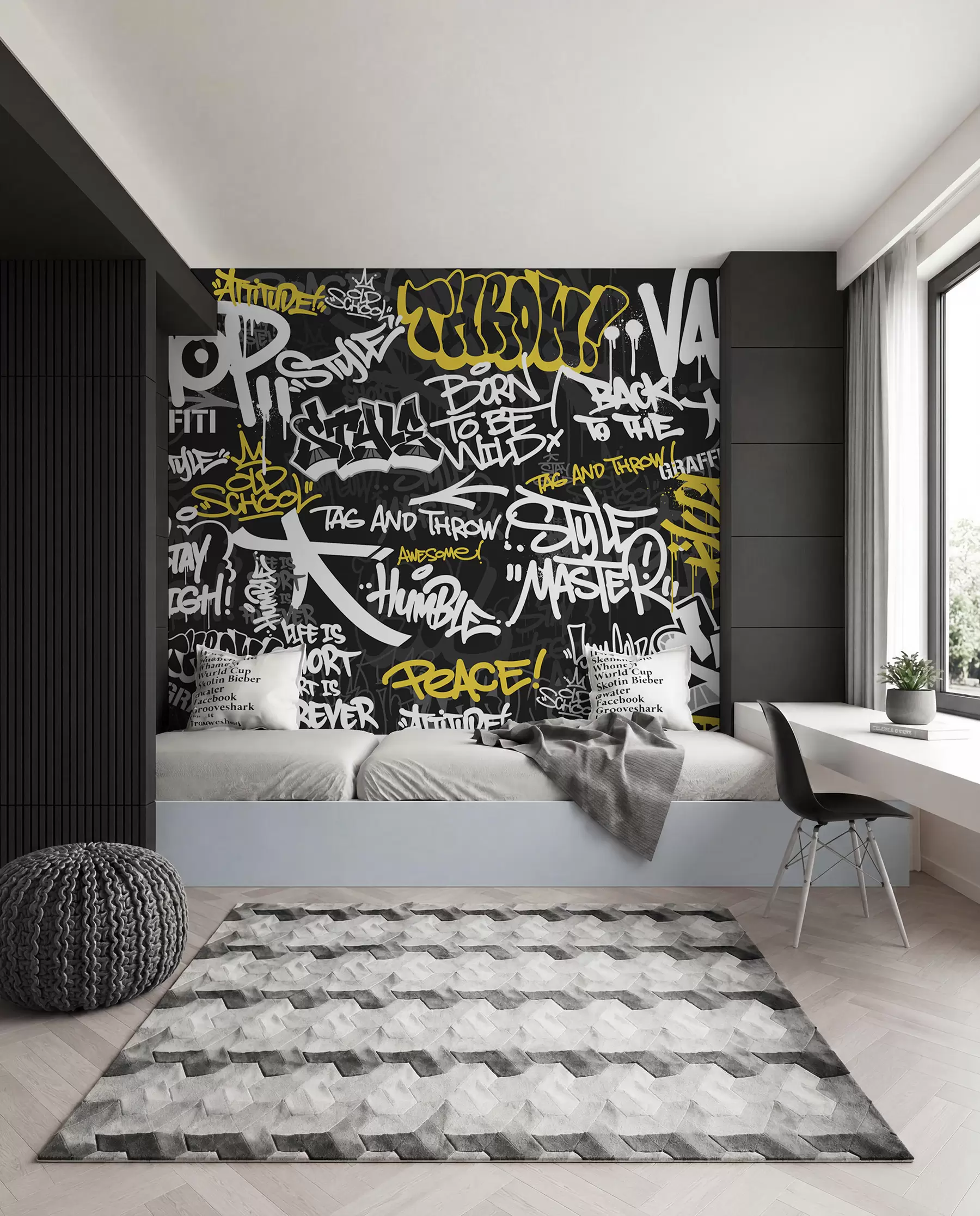 fotószőnyeg Városi graffiti ritmus u98895