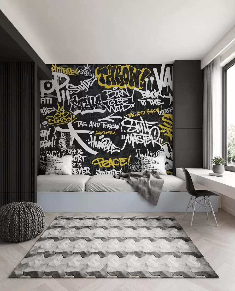 fotószőnyeg Városi graffiti ritmus u98895