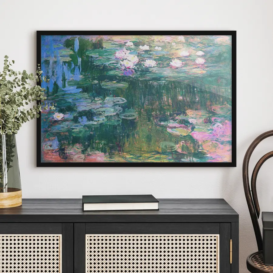 fotószőnyeg Tó, pasztell festmény f11683