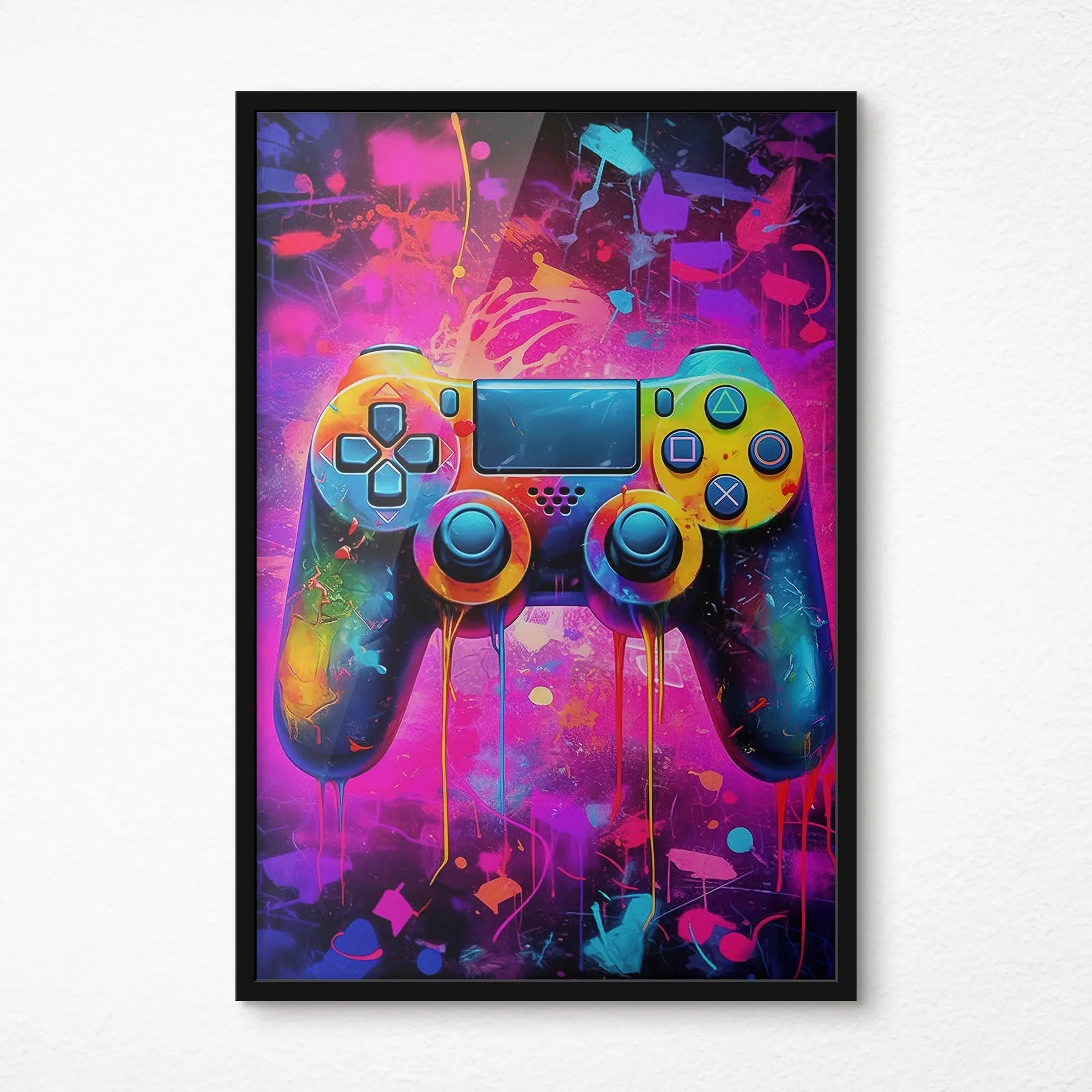 fotótapéta Gamepad neon színekben f34262