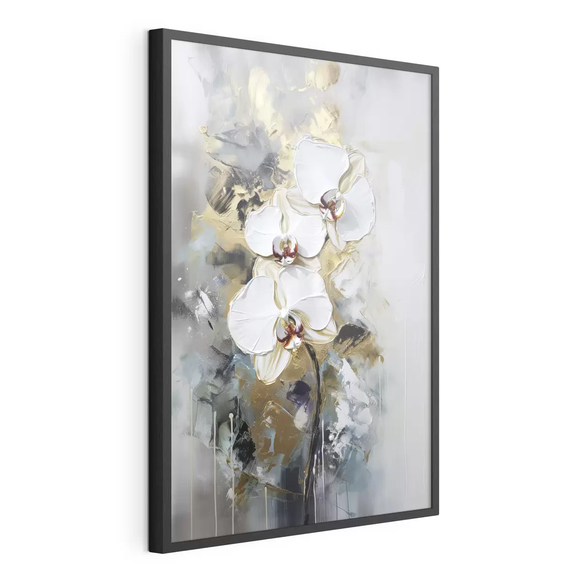 Plakát a sziklán Orchideák hűvös fényben f35904