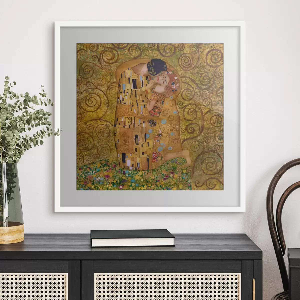 Plakát a sziklán Egy csók, Gustav Klimt f27031
