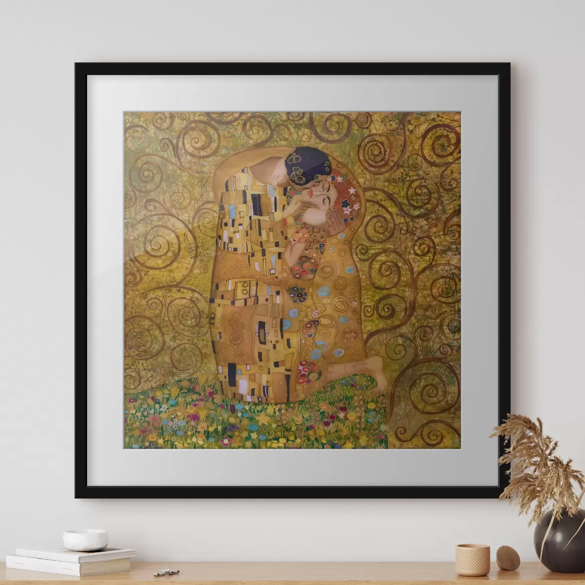 Plakát a sziklán Egy csók, Gustav Klimt f27031