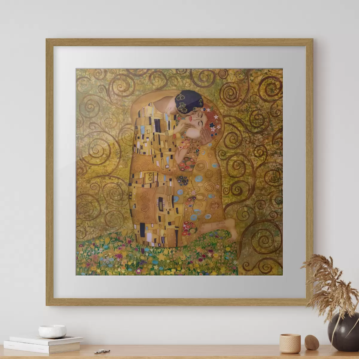 Plakát a sziklán Egy csók, Gustav Klimt f27031