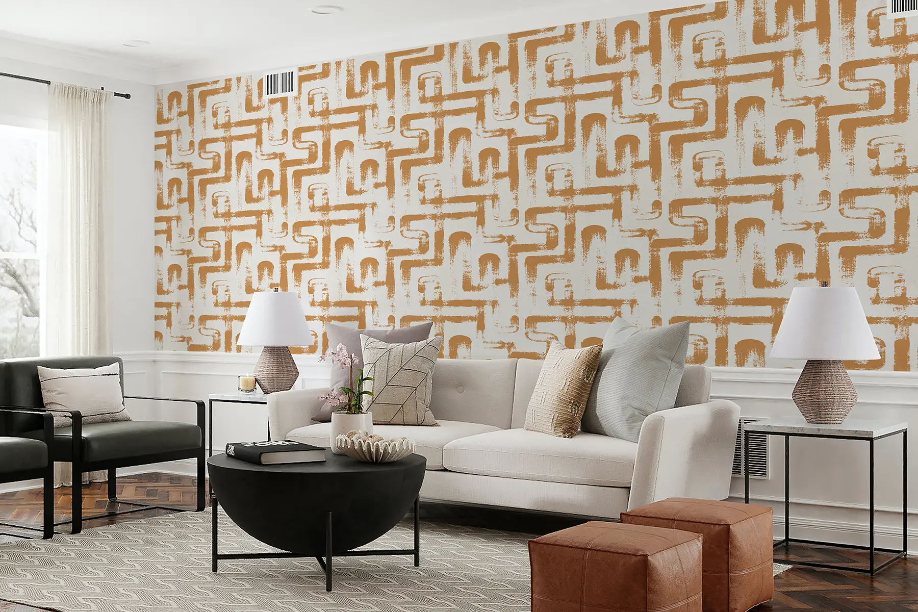 fotószőnyeg Line Magic: narancssárga u99091v2