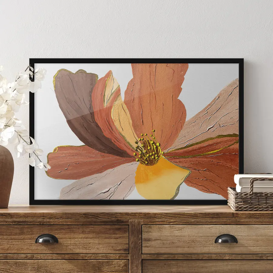 fotószőnyeg Olajfestmény egy virágról f36287