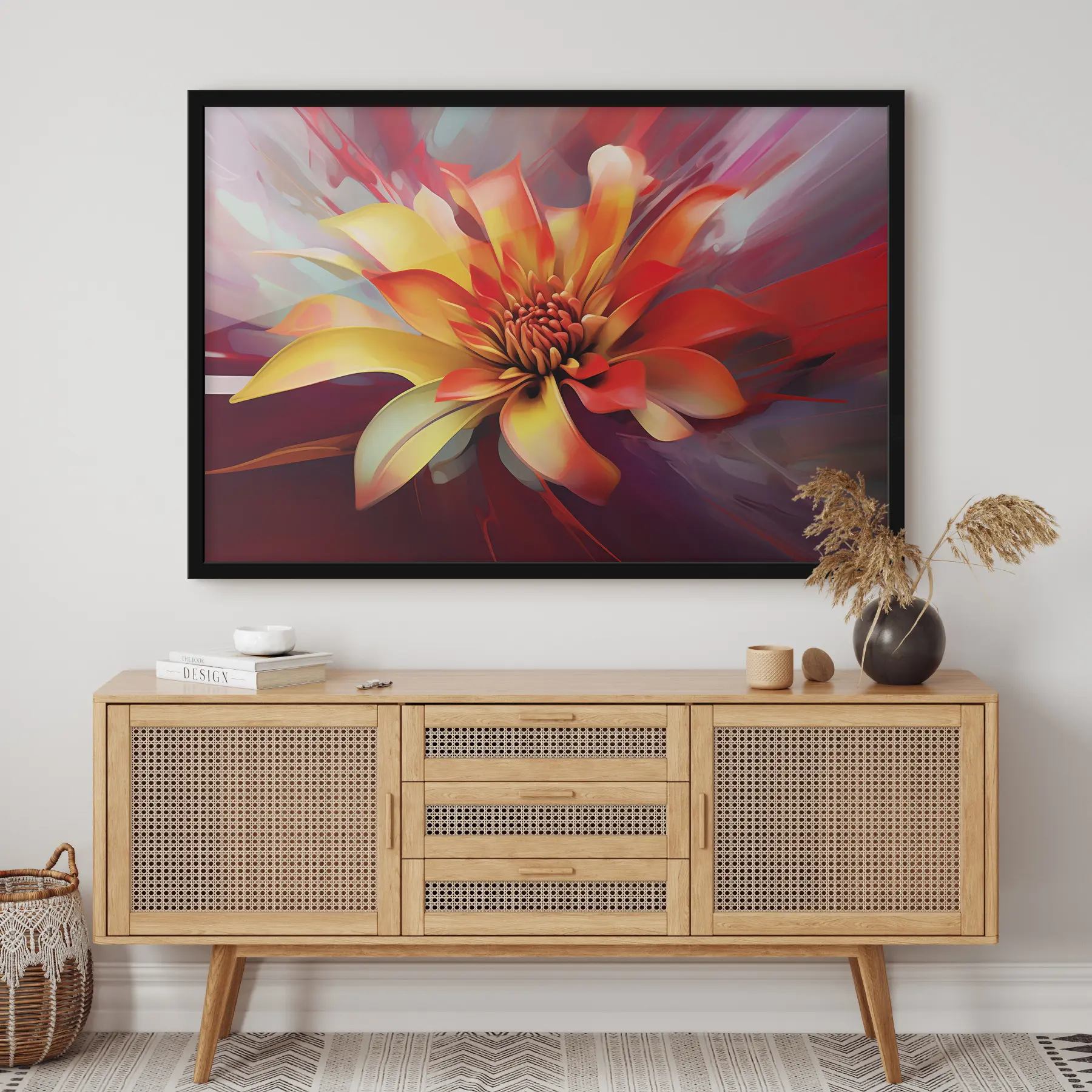 fotószőnyeg Nagy absztrakt virág f36799