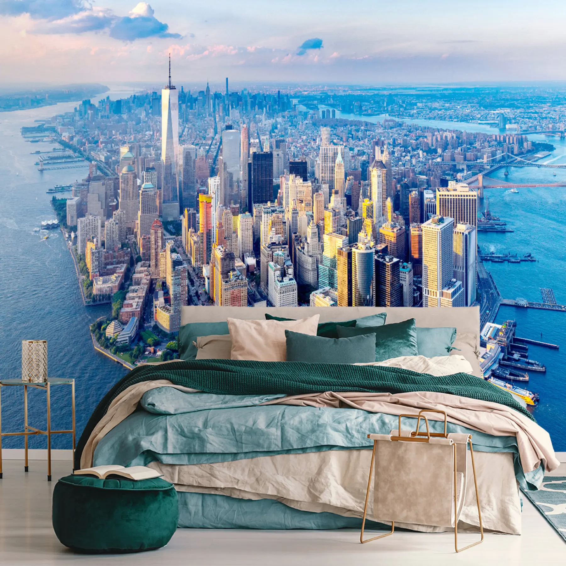 fotószőnyeg New York Manhattan madártávlatból, USA u98643