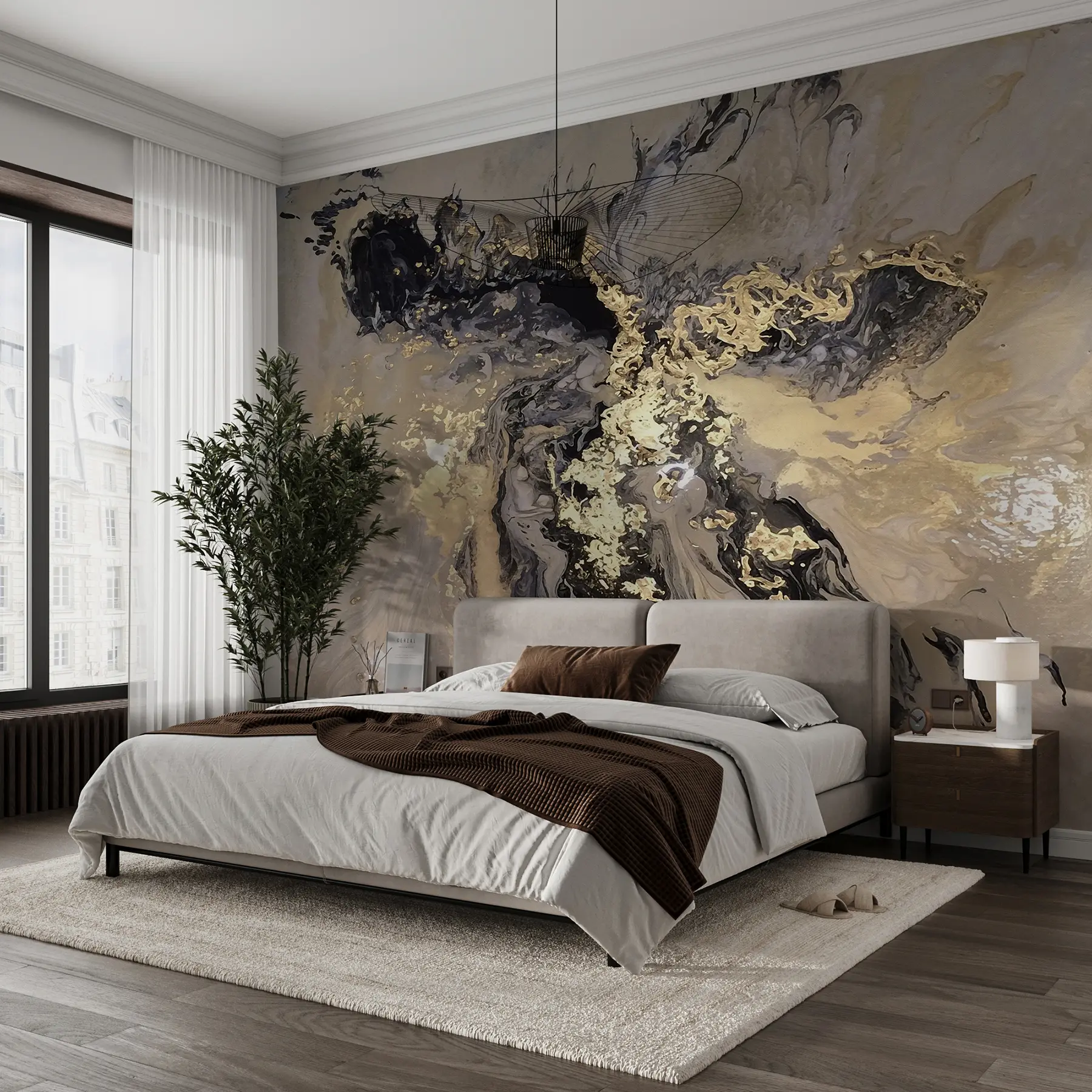 fotószőnyeg Fekete márvány u16941d3