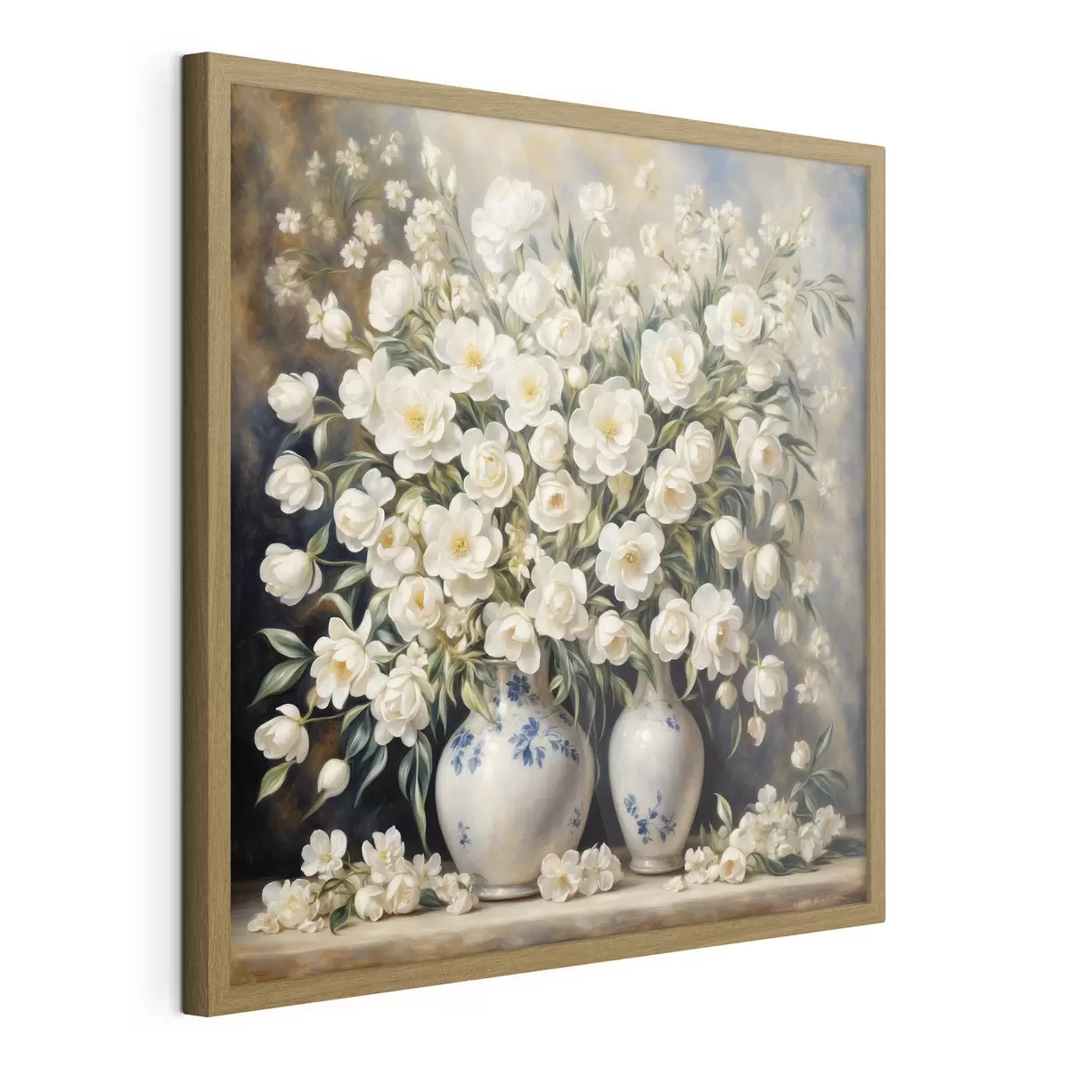 Plakát a sziklán Fehér csokor Auguste Renoir stílusában f37440