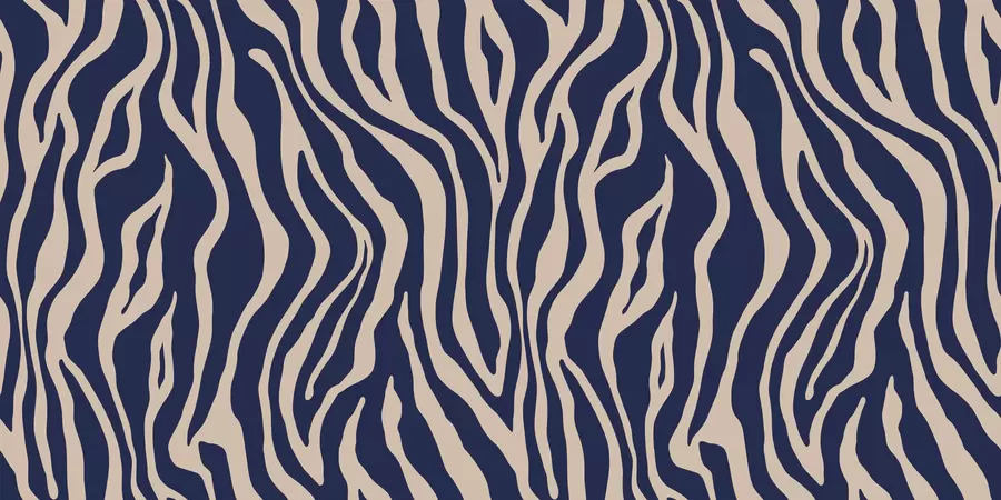 fotószőnyeg Vektoros nyomtatás zebra bőr kék és fehér színekben u99173v1