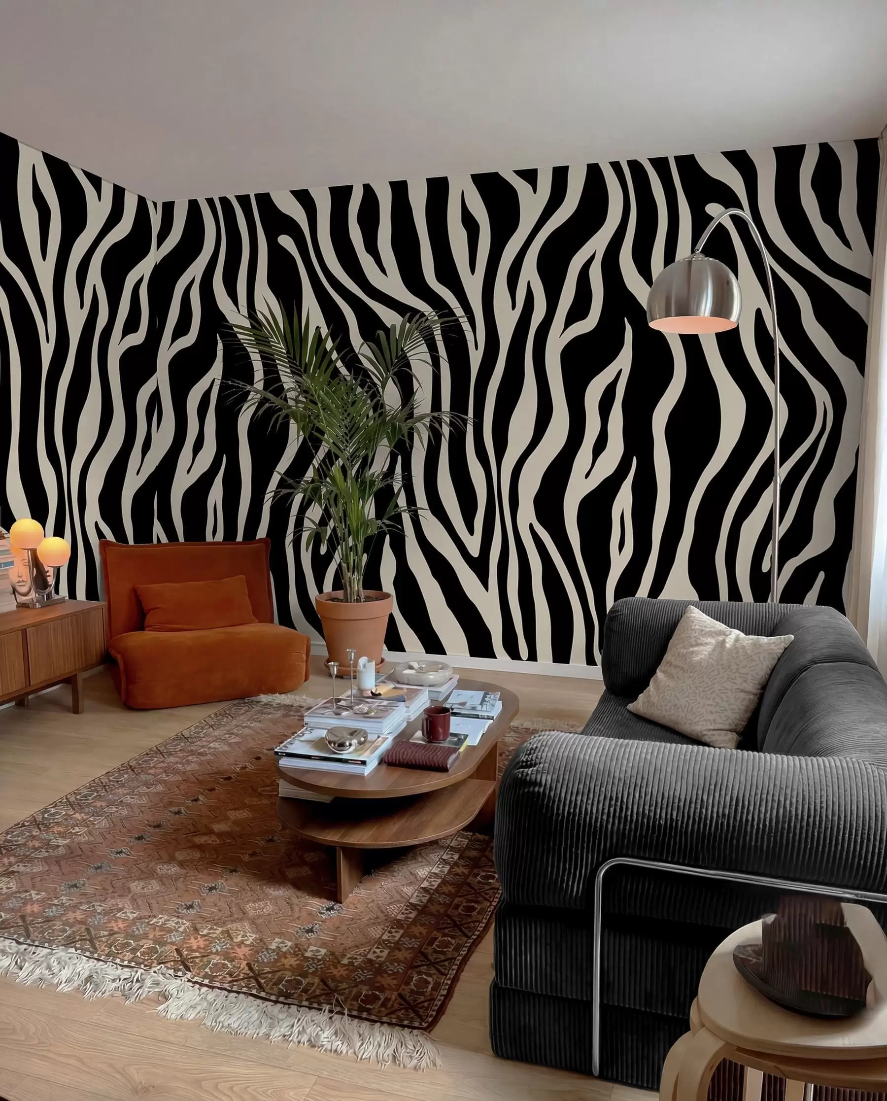 fotószőnyeg Vektoros nyomtatás zebra bőr fekete-fehér színekben u99173v3